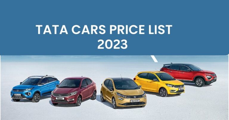 Tata Cars Price in India 2023